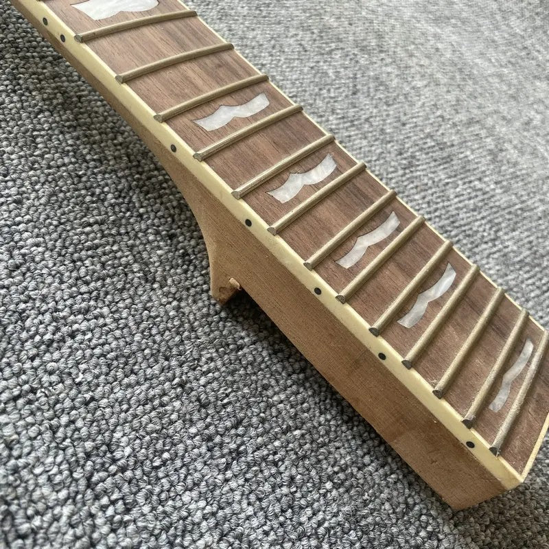 Mahogany Wood Electric Guitar Neck, Rosewood Fingerboard, Set In