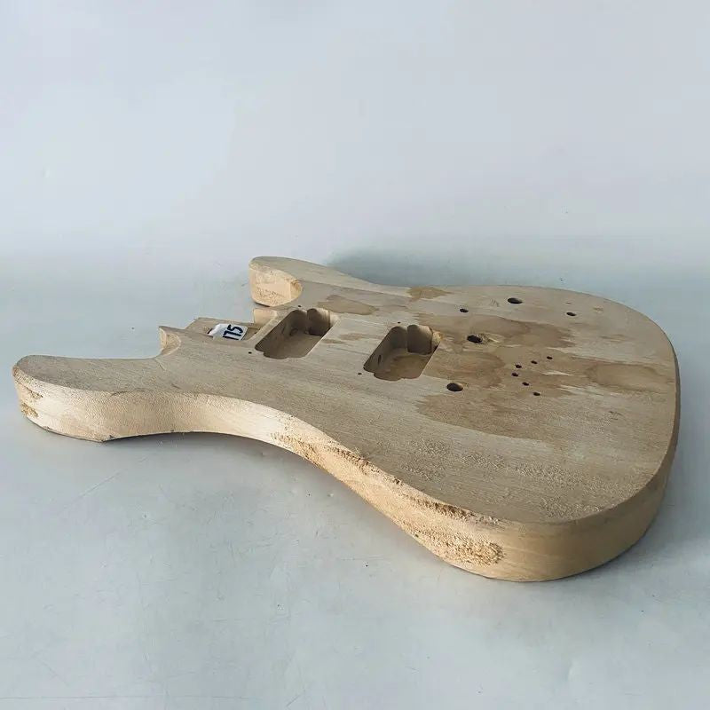Unfinished Basswood Guitar Double Cutaway Body DIY Project