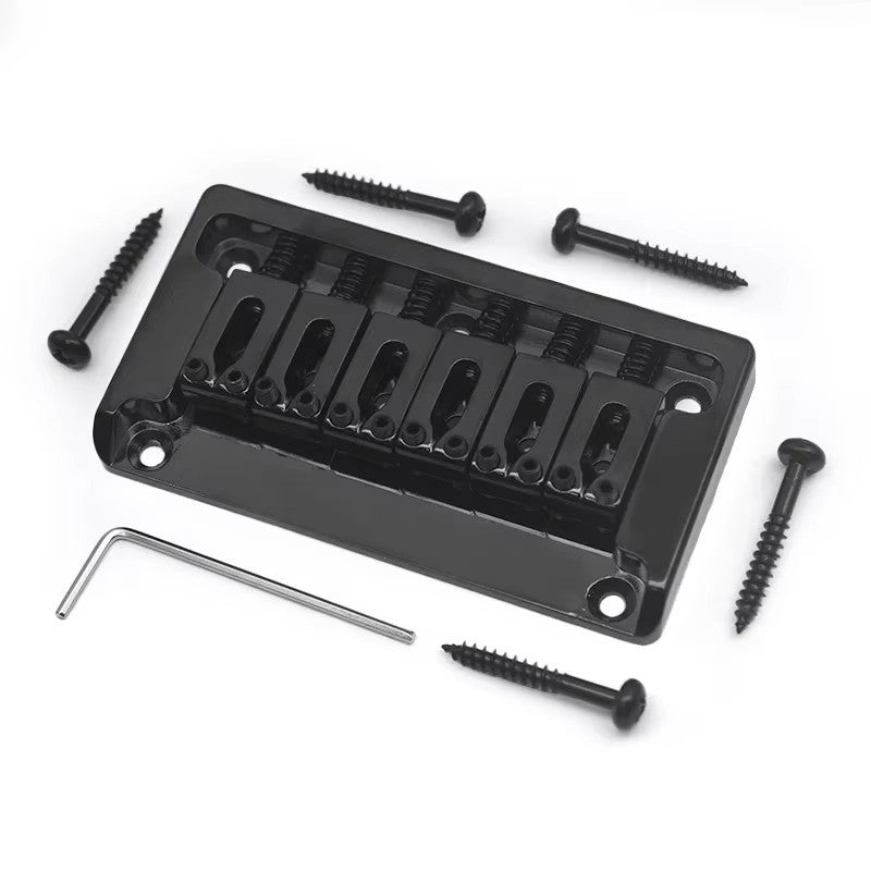 Black Guitar Fixed Hardtail Bridge System