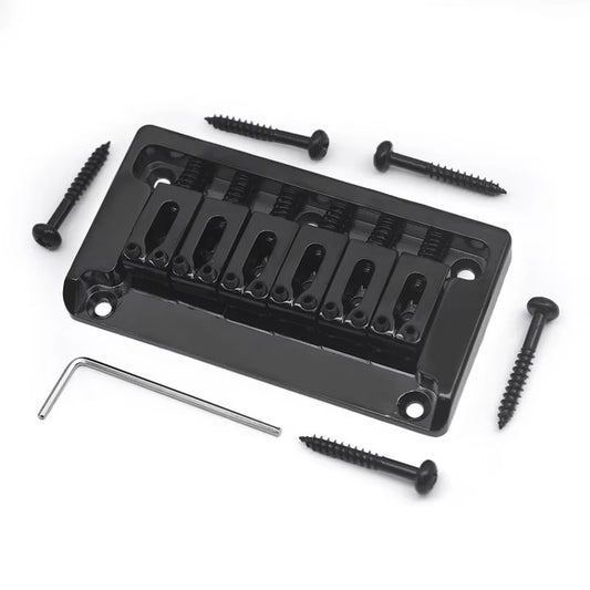 Black Guitar Fixed Hardtail Bridge System