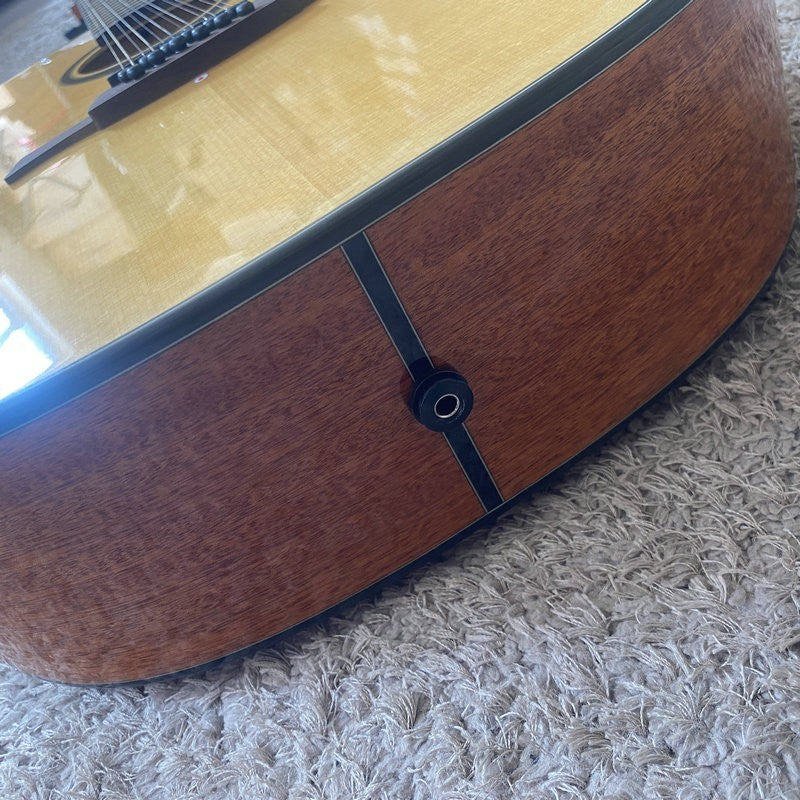 LAG 12 String Acoustic Electric Guitar, Mahogany Spruce Body, Rosewood