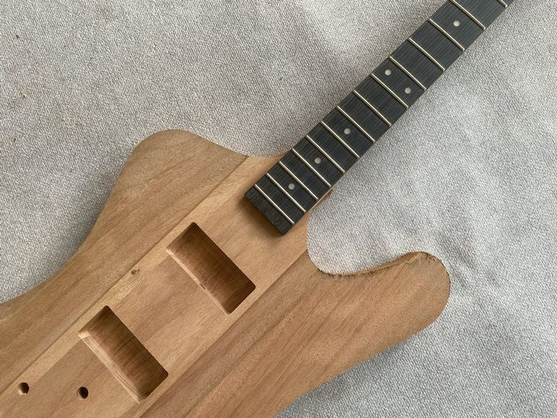 Unfinished 4 String Bass Mahogany Body with Maple Neck Fit Firebird DI