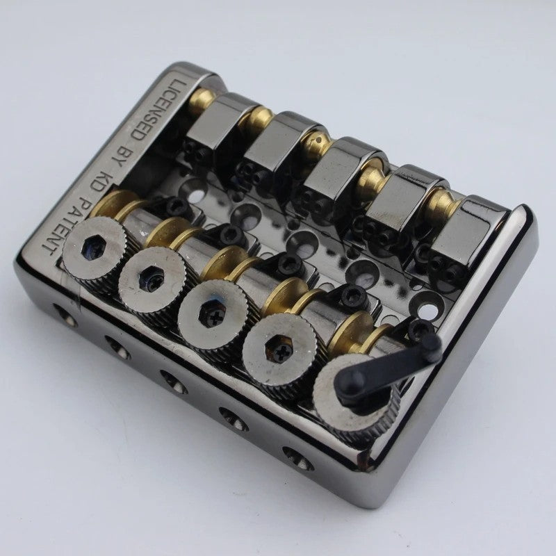 Black Nickel 5 String Headless Electric Bass Bridge with Roller Saddle
