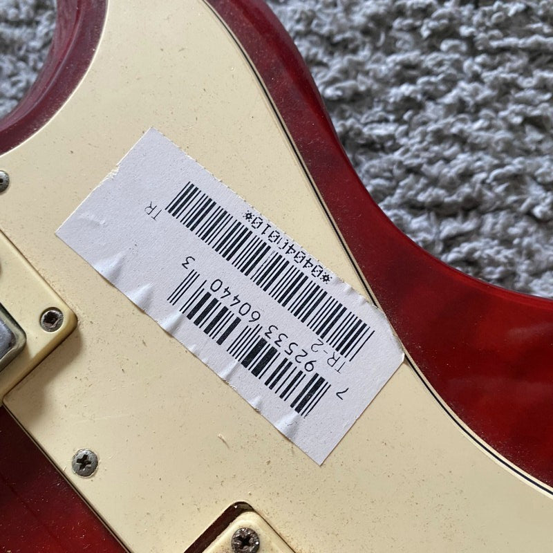 Samick Red Electric Guitar, Mahogany Body, Rosewood Fingerboard Neck