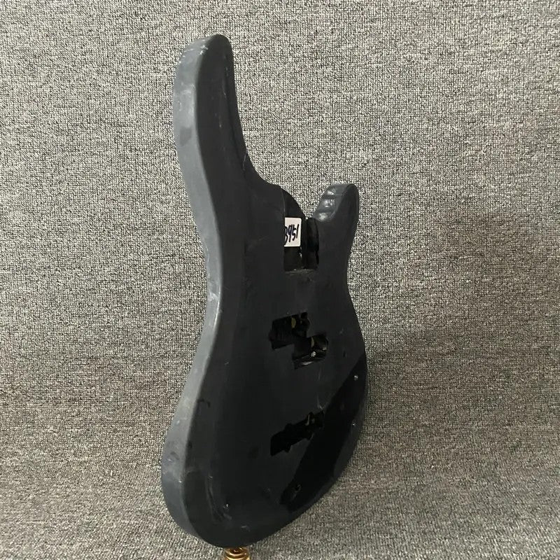 Black 4 String Electric Bass Solid Basswood Body