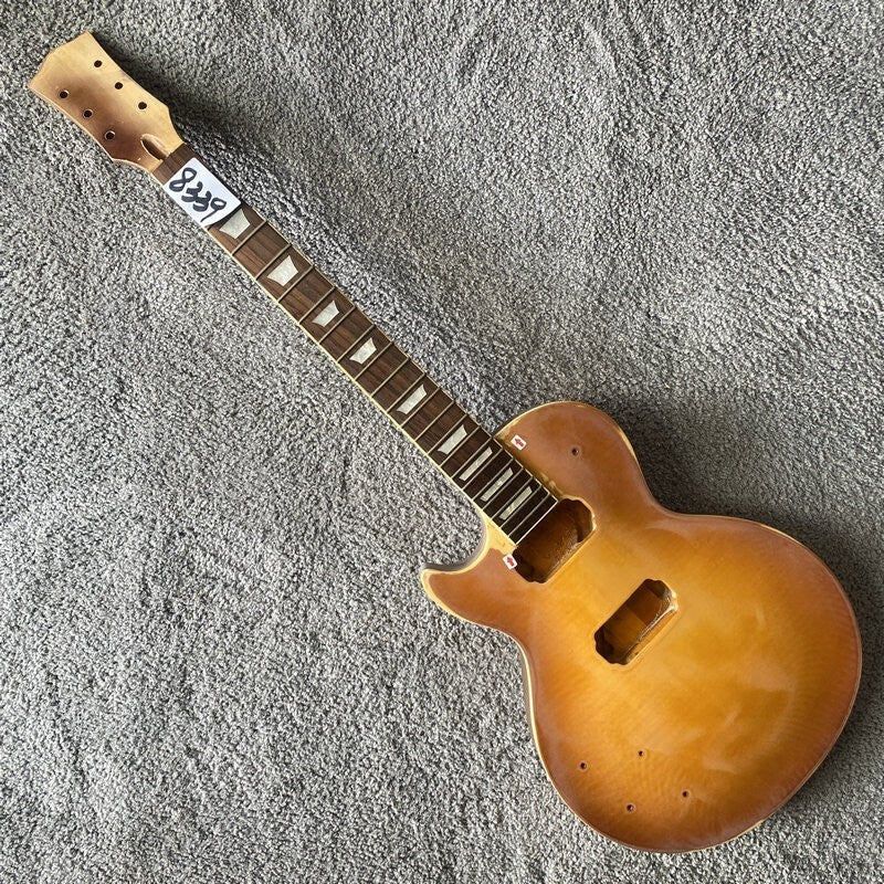 DIY Project Single Cut Lefty Guitar Mahogany Body and Neck, Rosewood F