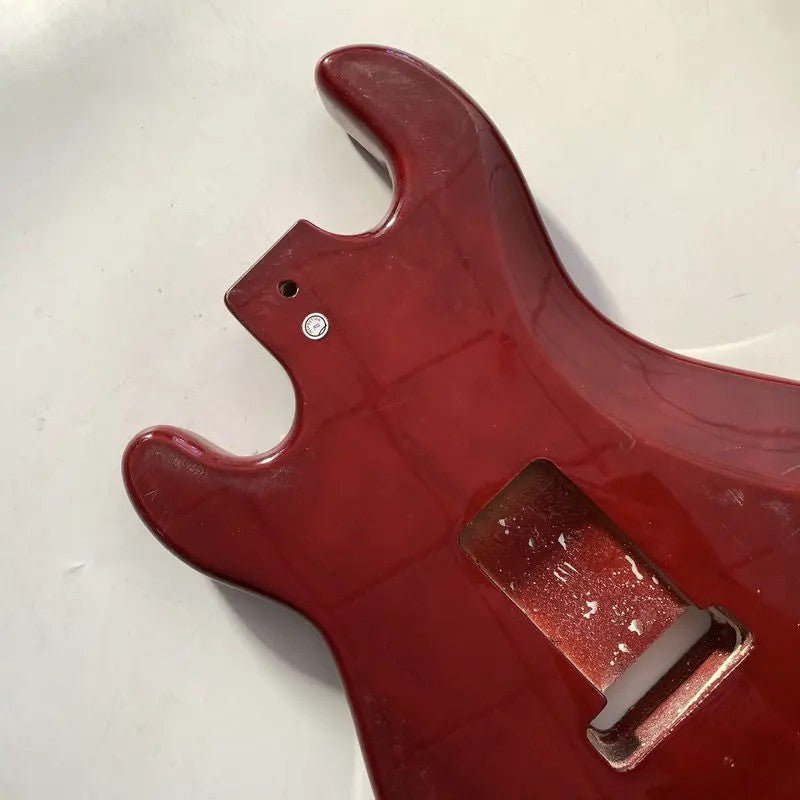 Red DIY Project Basswood Guitar Body Fit Stratocaster Strat