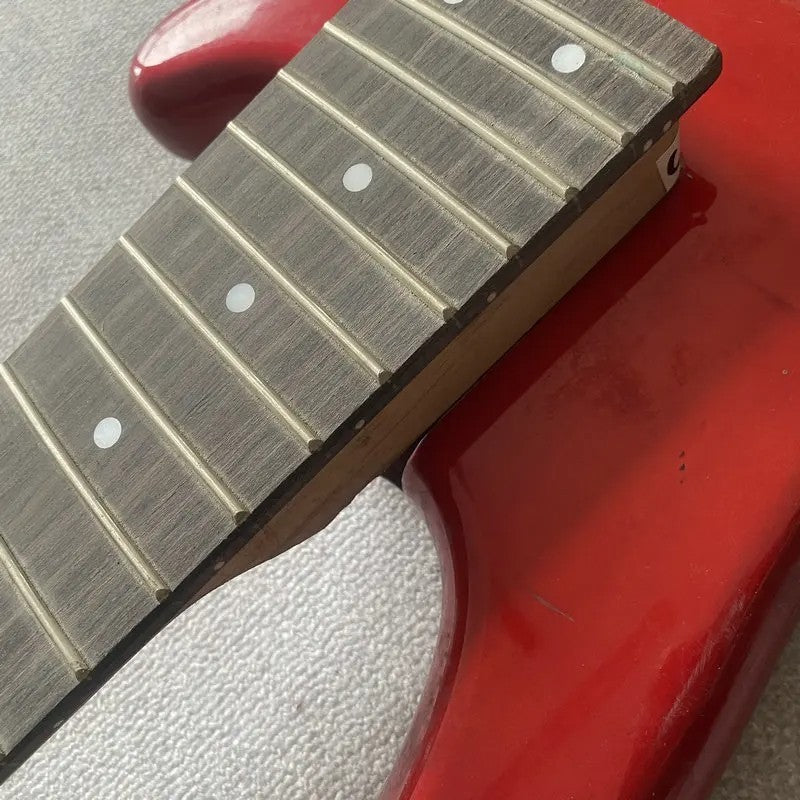 Tagima Red 5 String Bass Basswood Body with Maple Neck, Rosewood Finge