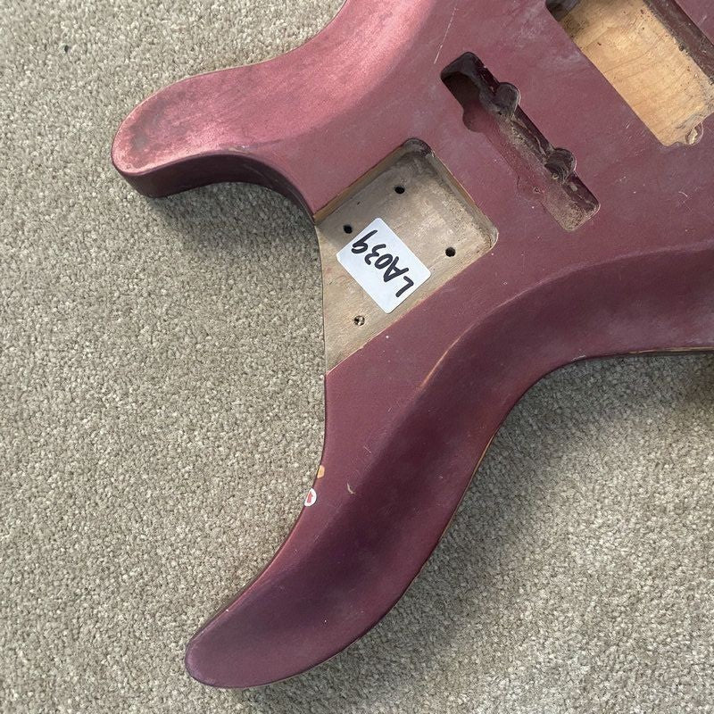 Red Basswood 4/5 String Electric Bass Body