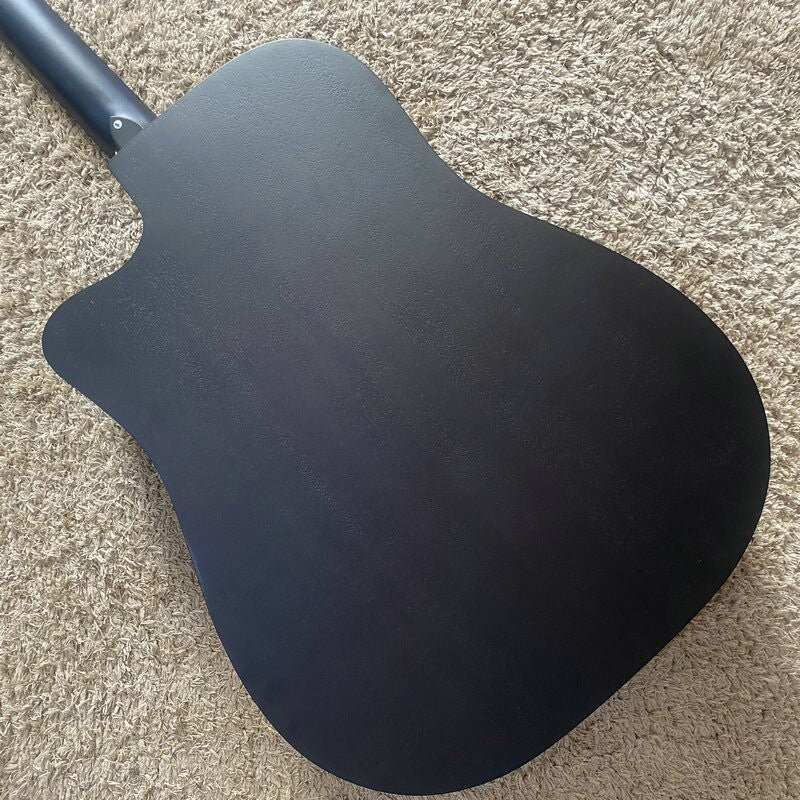 Blue 41 Inch Acoustic Guitar, Spruce Plywood Body, Mahogany Neck