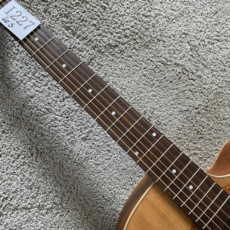 Luna 40 Inch Guitar, Vintage Solid Spruce Top Body, Mahogany Neck