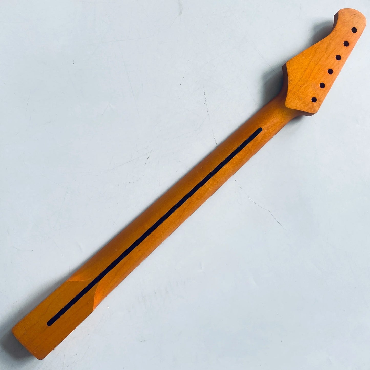 Harley Benton Orange Maple Wood Guitar Neck, 22 Frets Fingerboard