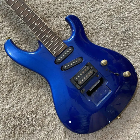 Metallic Blue HSH Guitar, Basswood Body, Rosewood Fingerboard Maple Ne