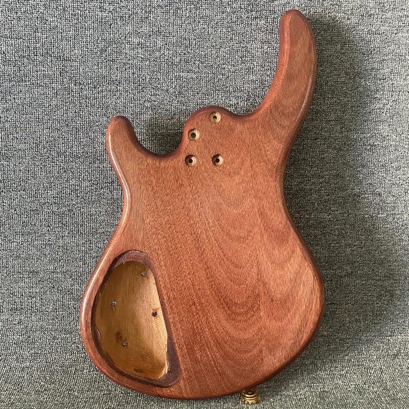 Mahogany Wood 4 String Electric Bass Body