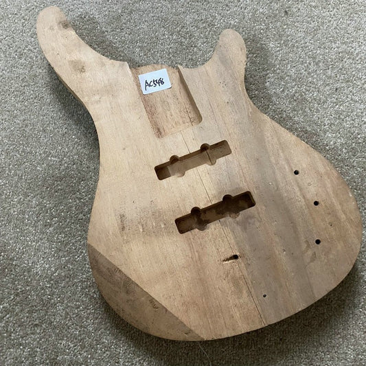 Unfinished Basswood 4 String Bass Body