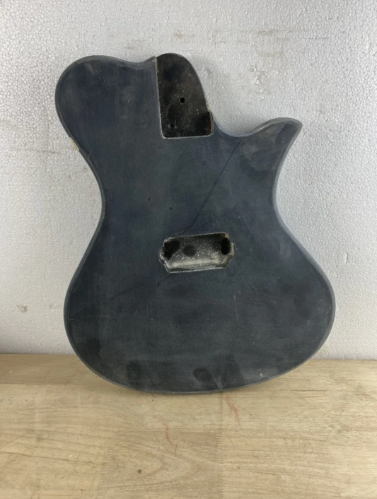 Black Single Cut Basswood Guitar Body, Single Humbucker Pickup Routing