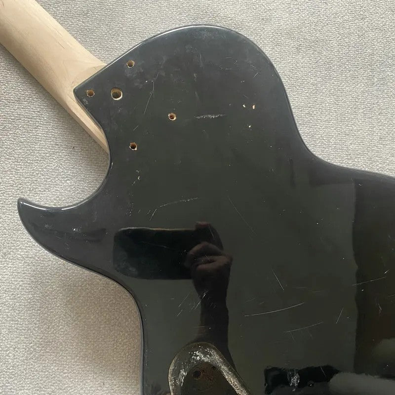Black Basswood Guitar Body with Maple Neck, Rosewood Fingerboard DIY P