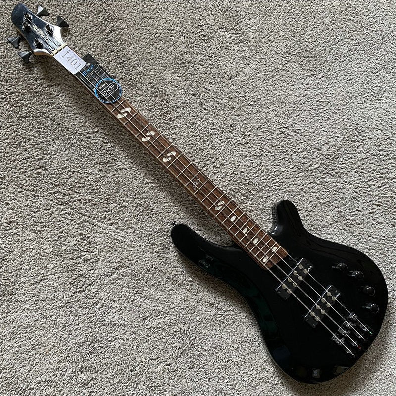 J&D 4 String Electric Bass, Solid Mahogany Body, Maple Neck, Rosewood