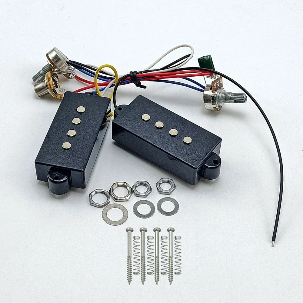 4 String Bass Pickups with Wiring Harness Kit Fit Precision P Bass