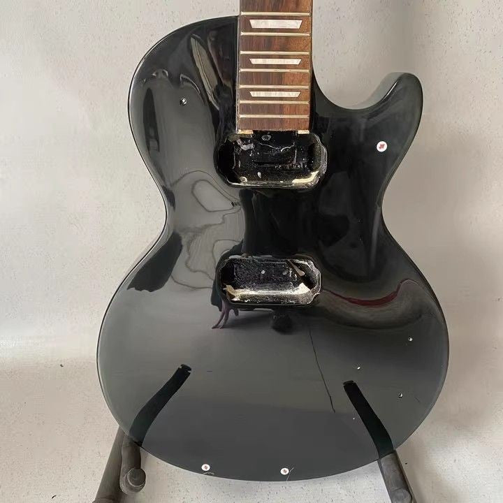 Glossy Black Guitar Single Cur Body with Neck Fit Les Paul LP