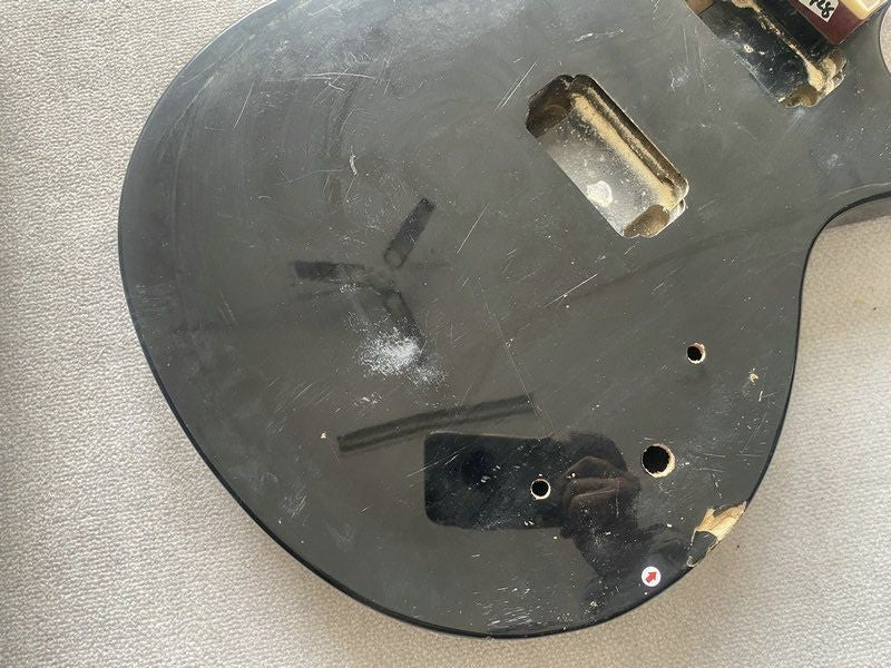 Black Basswood Guitar Body with Neck, Rosewood Fretboard Fit LP Les Pa