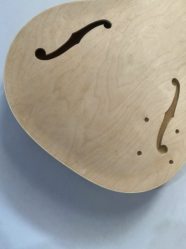 Spruce and Maple Wood Hollow Body Jazz Guitar DIY Project