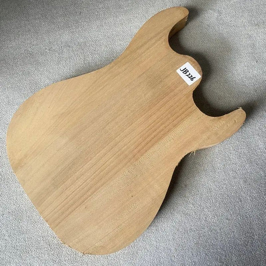 Unfinished Raw DIY Guitar Double Cutaway Body Block