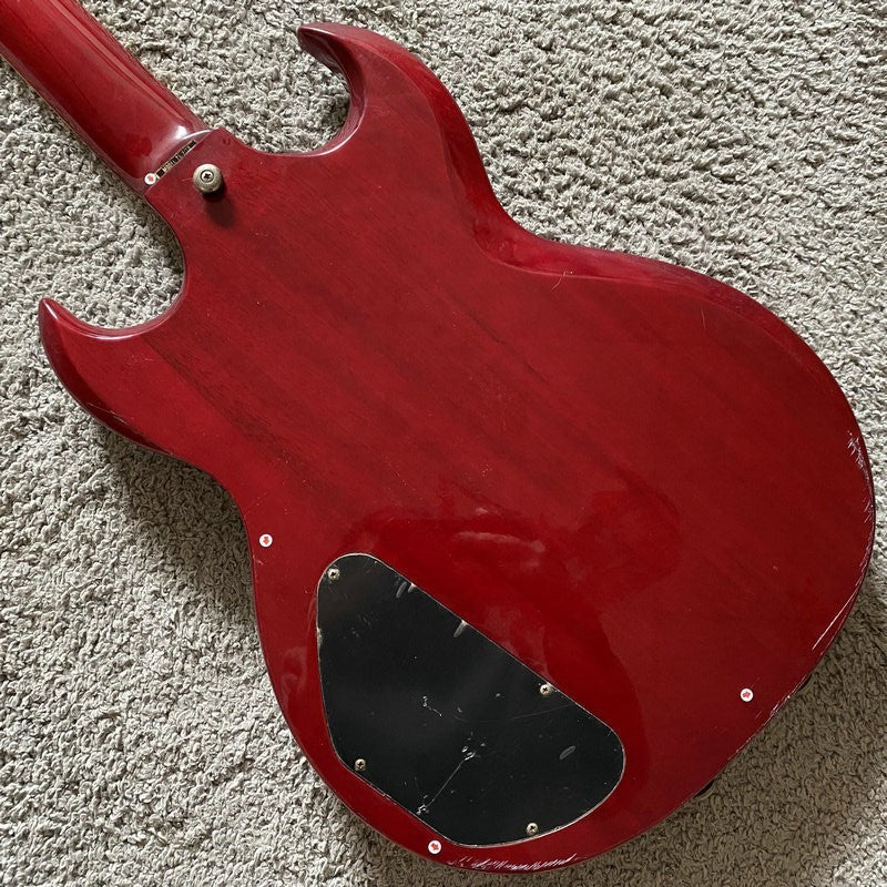 Samick Red Electric Guitar, Mahogany Body, Rosewood Fingerboard Neck