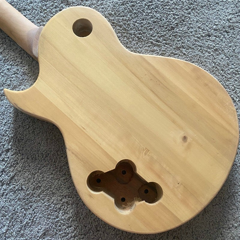 Mahogany Top Basswood Guitar Body, Neck, Rosewood Fingerboard Fit Les