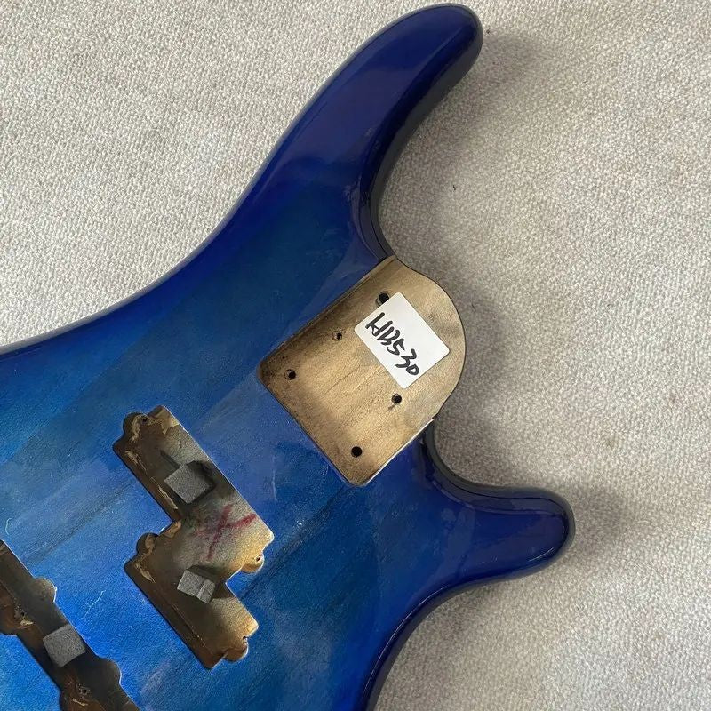 Transparent Blue Basswood Bass Guitar Body