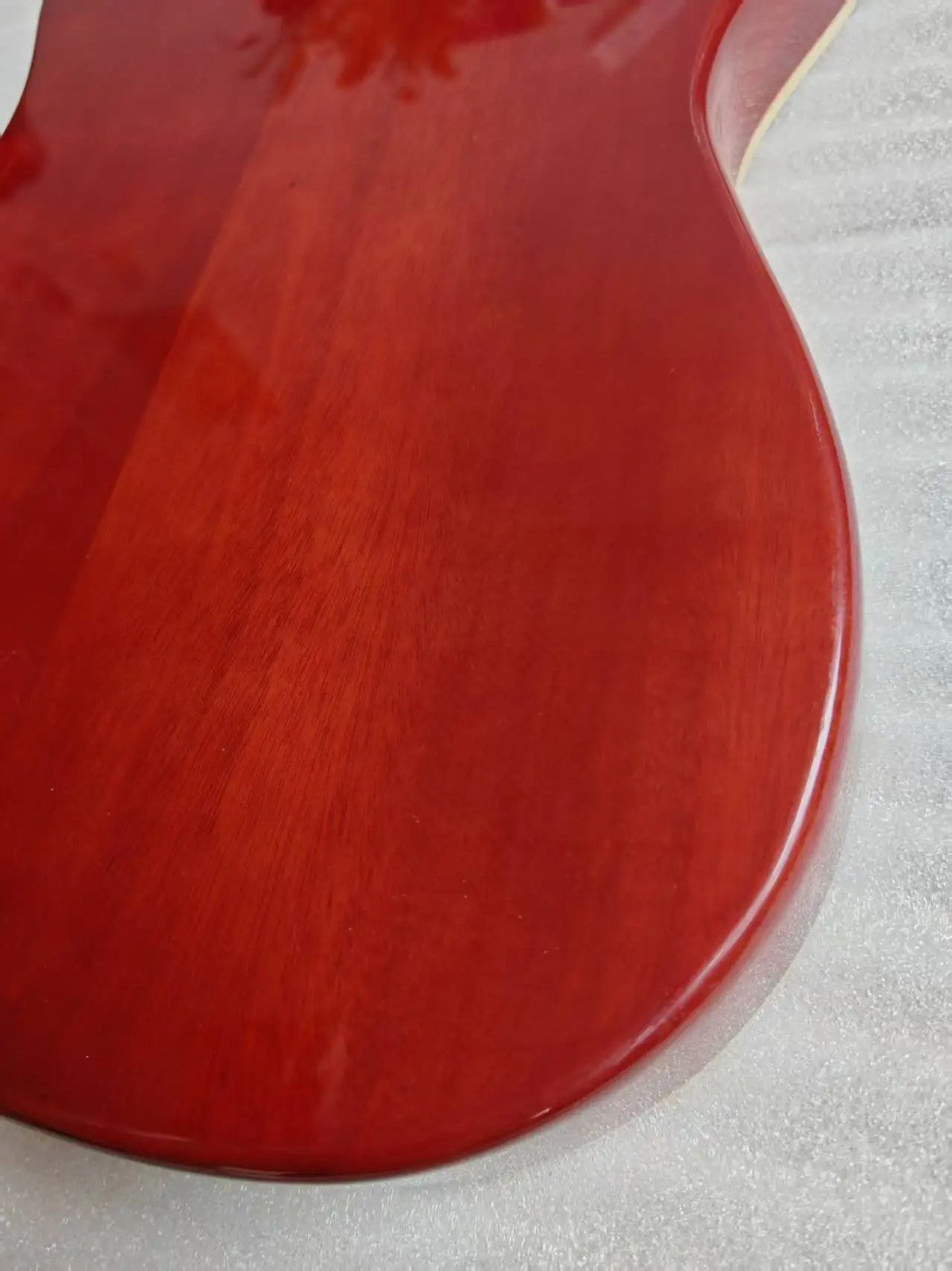 Mahogany Wood Guitar Body with Veneer Tiger Maple Top Fit Telecaster T