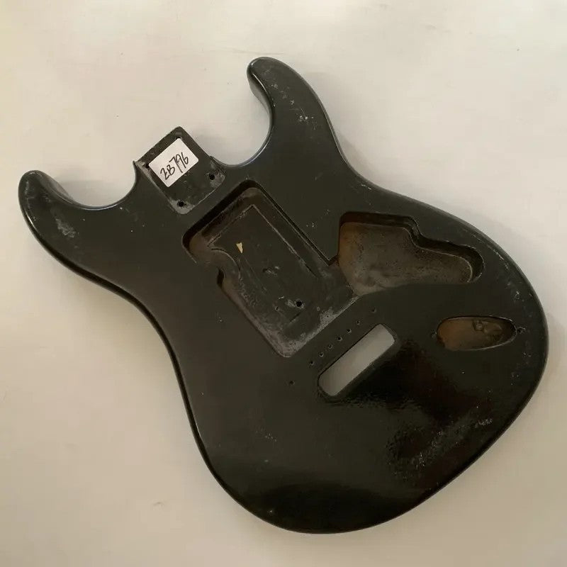 Basswood Black Guitar Body Fit Stratocaster Strat