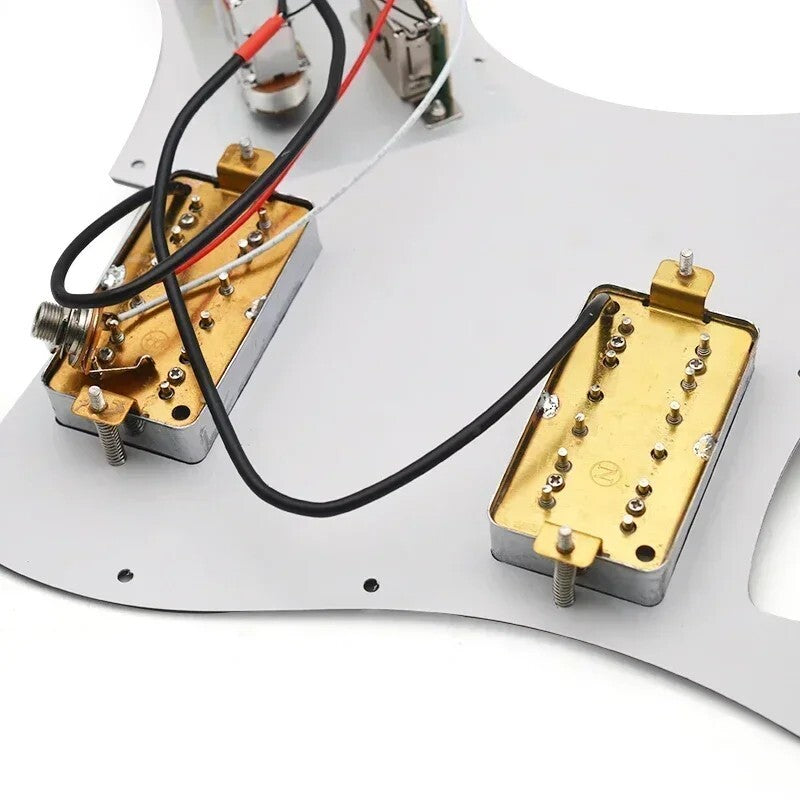 Red Tortoise Shell Guitar HH Loaded Prewired Pickguard For Stratocaste