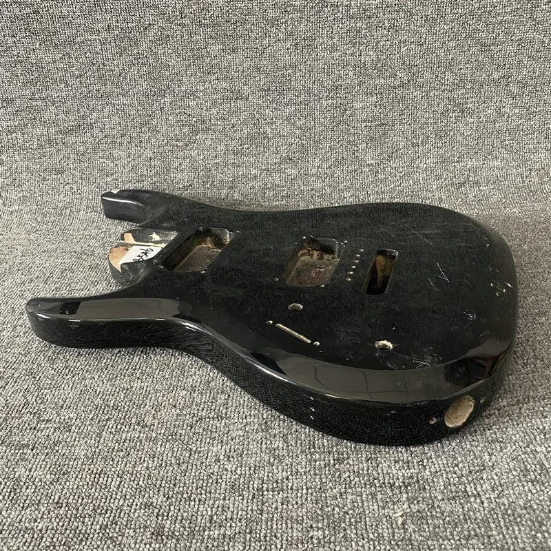Left Handed HH Glossy Black Basswood Guitar Body