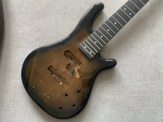 5 String Electric Bass Basswood Sunburst Body, Maple Neck, Rosewood Fr