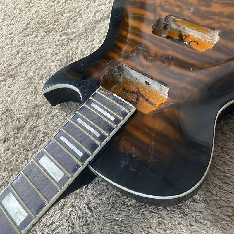 Ibanez Guitar Sunburst Maple Top Body Neck, Rosewood Fretboard Fit Les