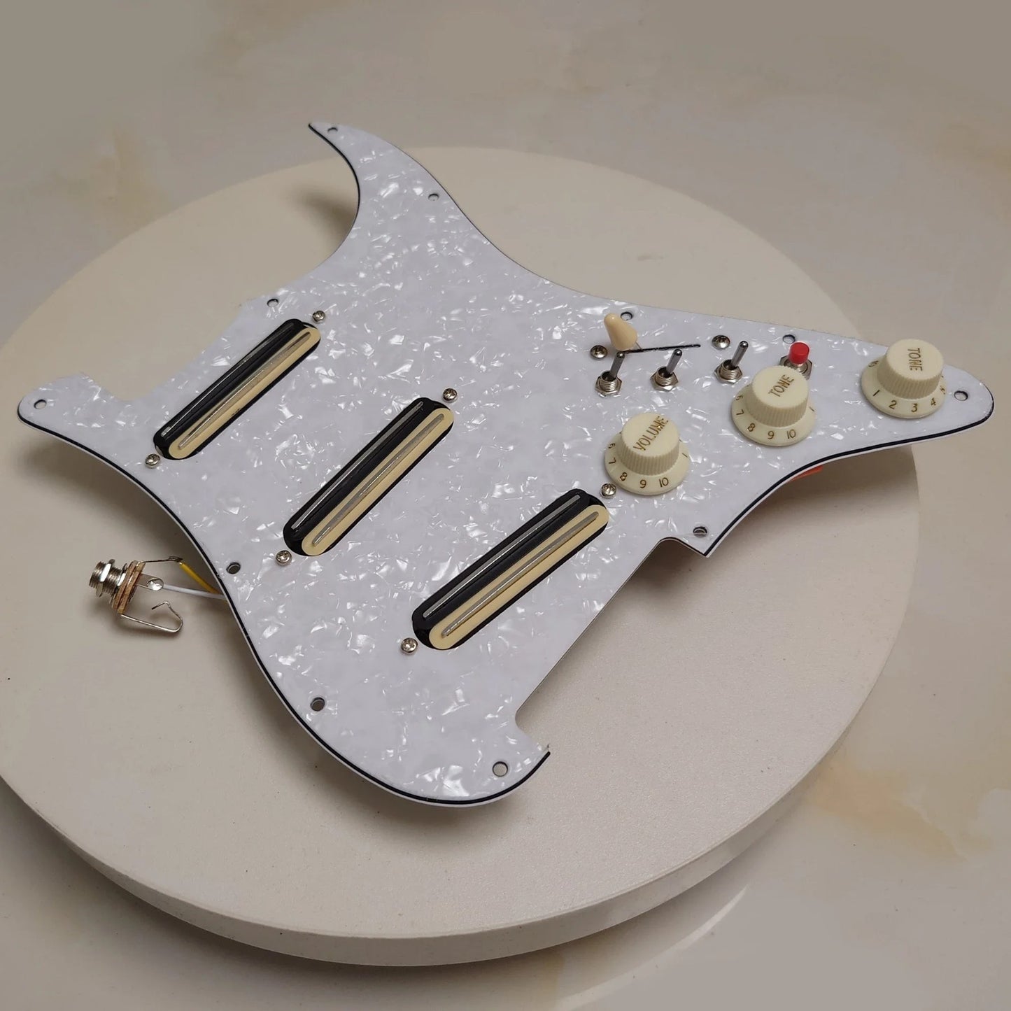 SSS Dual Blades Guitar Loaded Prewired Pickguard Fit Stratocaster Stra