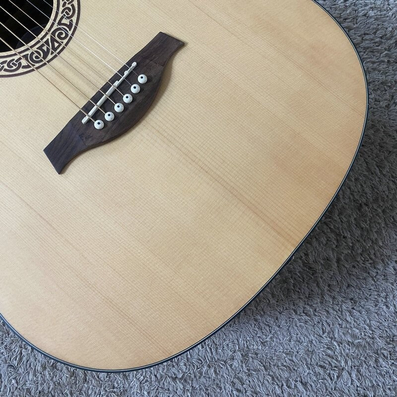 Luna Acoustic Guitar, Spruce Top Body, Mahogany Neck, Rosewood Fingerb