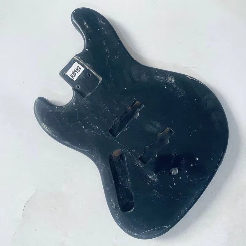 Basswood Black 4 String Bass Body Fit Jazz Bass