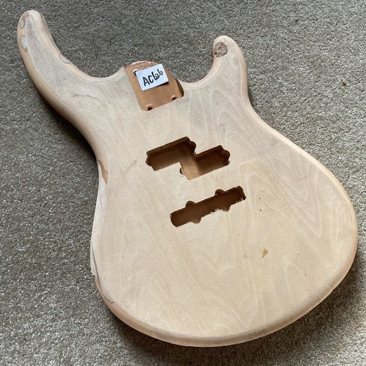 Alder Wood 4 String Bass Guitar Body