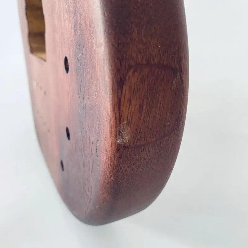 Mahogany Wood 4/5 String Bass Guitar Body DIY Project