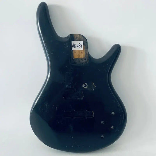 Black Basswood 4 String Bass Body DIY Project