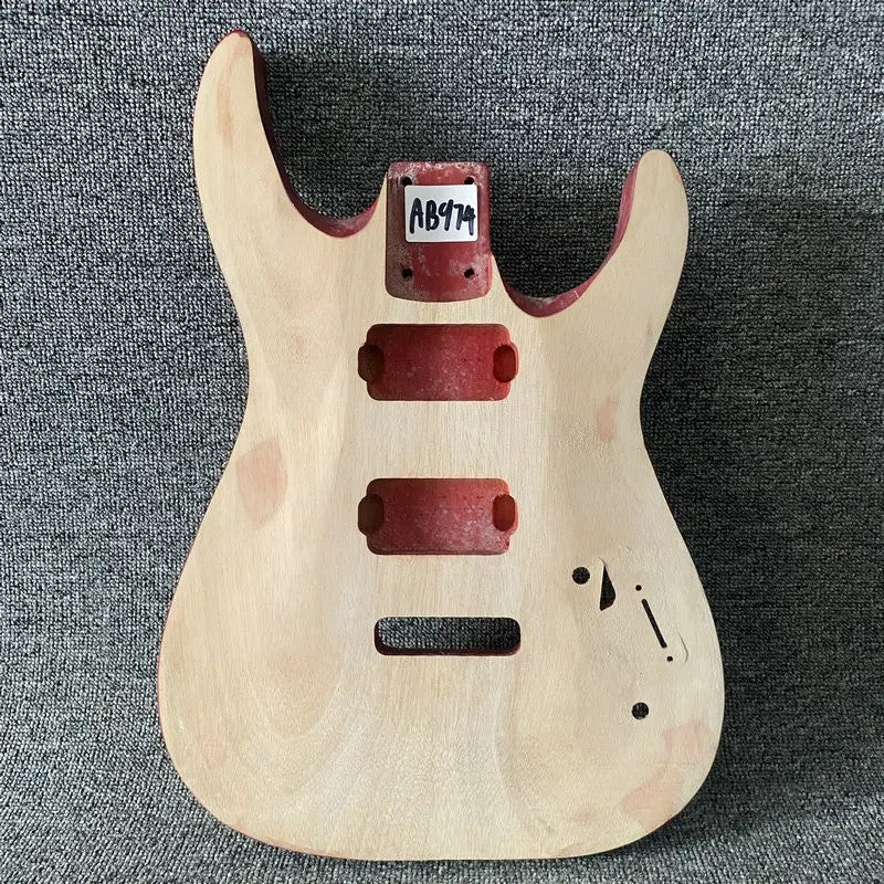 Red Basswood HH Guitar DIY Project Body