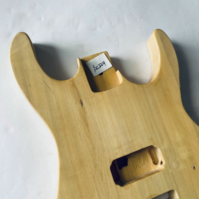 DIY Project Basswood Guitar Double Cutaway Body, Humbucker Pickup Rout