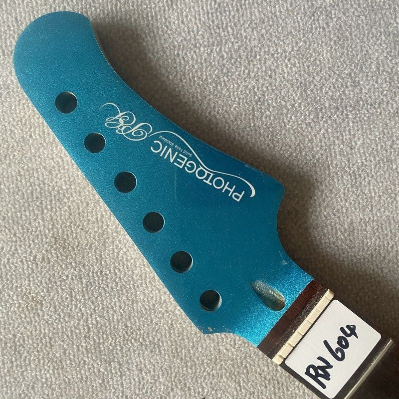 Blue Maple Wood Guitar Neck, Rosewood Fingerboard 22 Frets