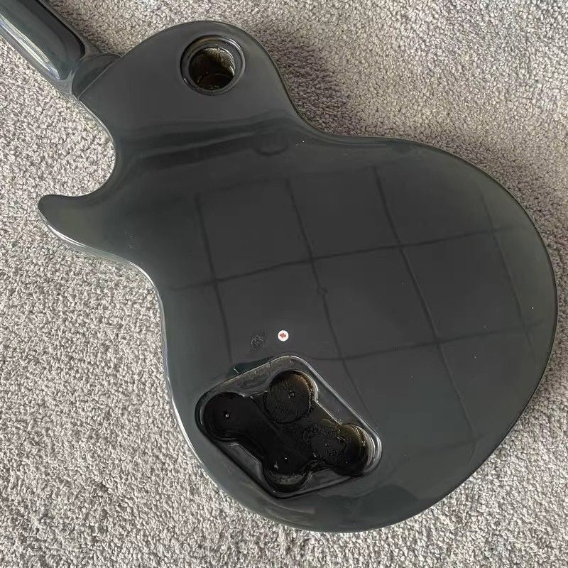 Harley Benton Black Guitar Single Cut Body with Neck Fit Les Paul LP D