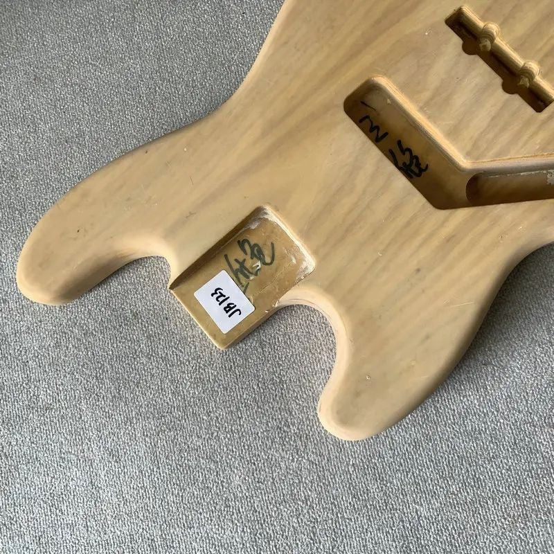 Ash Wood Left Handed 4 String Bass Body DIY Project Fit Jazz Bass