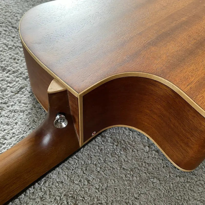 Luna 40 Inch Guitar, Vintage Solid Spruce Top Body, Mahogany Neck