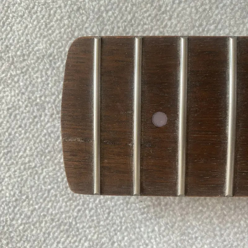 Blue 4 String Bass Maple Neck, 20 Frets Rosewood Fingerboard