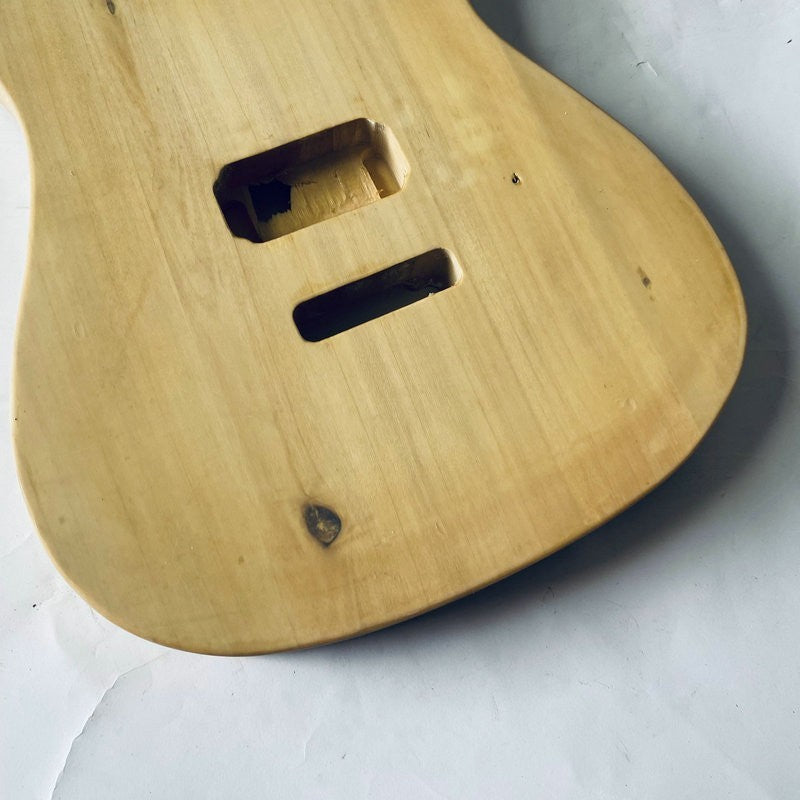 DIY Project Basswood Guitar Double Cutaway Body, Humbucker Pickup Rout